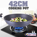 idrop 42CM - JM Double Handle Kitchen Cooking Frying Pot