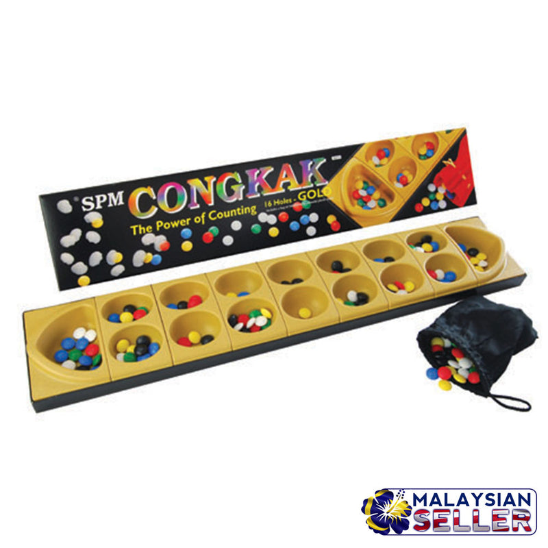 idrop CONGKAK 16 Holes GOLD Edition [ SPM GAMES ] SPM106