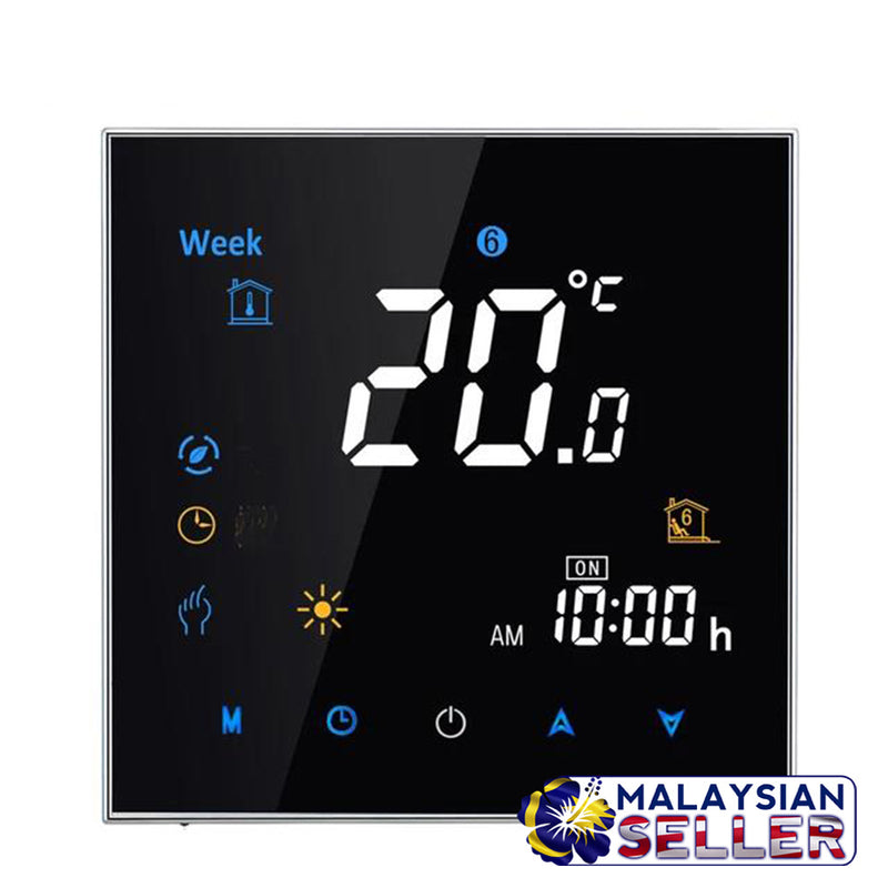 idrop Thermostat Programmable Heating System Colorful Letter Screen Thermo Regulator (BHT-3000 AC95-240V)
