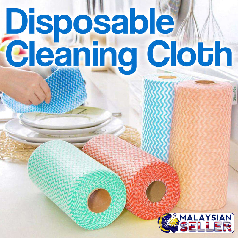 idrop Non-Woven Disposable Cleaning Washing Fabric Cloth Towel  [ 1 Roll / 4 Roll ]