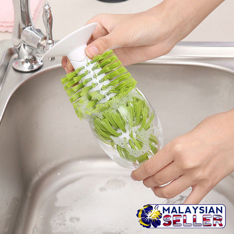 idrop Glass & Cup Washing and Cleaning Brush with Suction Base