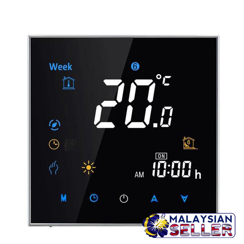 idrop WiFi Thermostat Smart App Remote Control Heating System Touch Screen Temperature Regulator (BHT-1000 95-240V 16A)