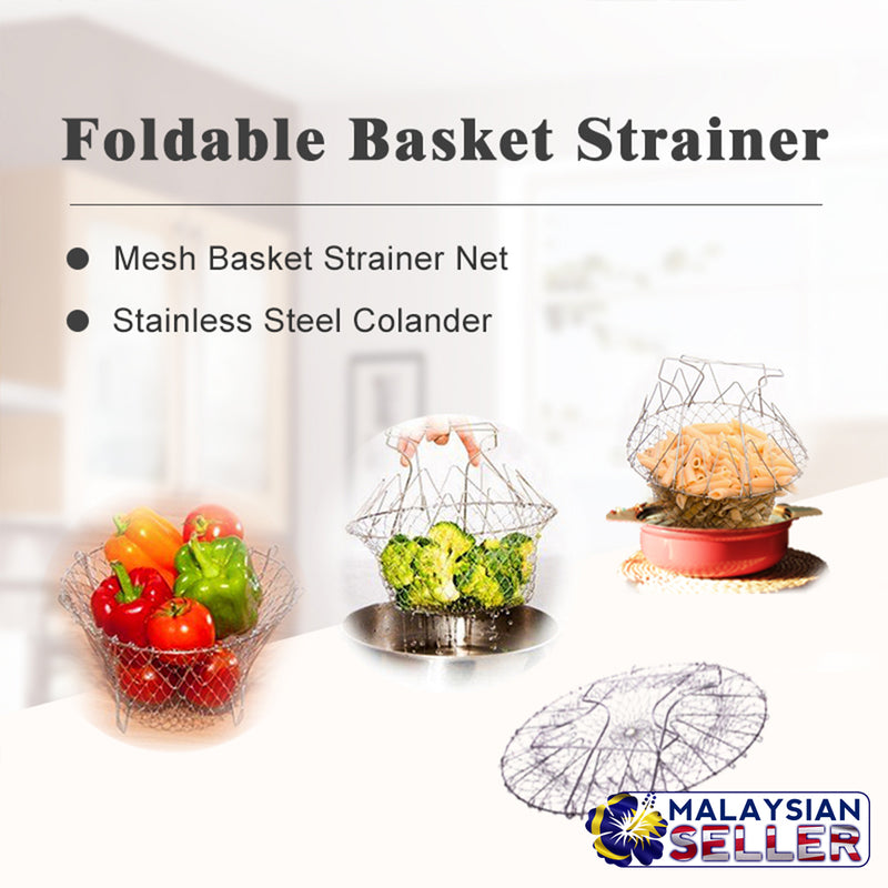idrop MAGIC KITCHEN DELUXE Multipurpose Food Colander Basket Cook Wash Filter