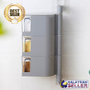 idrop Wall Mount Seasoning Spice Box Storage [ 3 LAYER ]