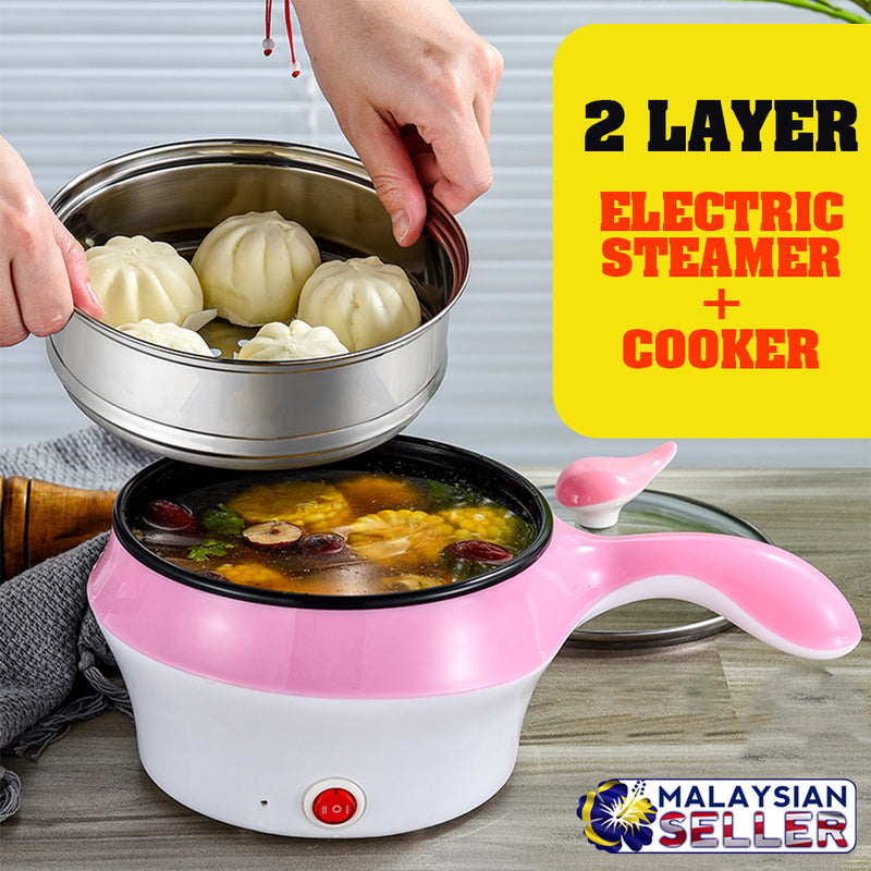 idrop 20CM 2-Layer Multifunction Steamer & Cooking Cooker