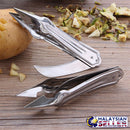 idrop Pineapple & Fruit Eye Peeler Remover Tweezer with Flip Knife