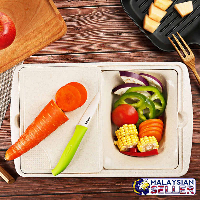 idrop MULTIFUNCTION Kitchen Food Container / Chopping Board / Drainer