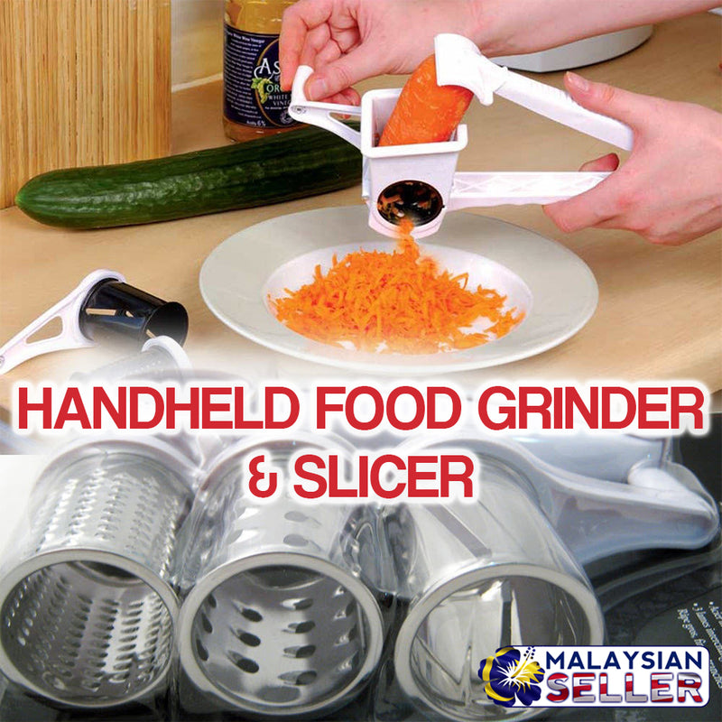 idrop Hand Manual Food Grinder Slicer [ 3pcs Grinding Blade Roll ]