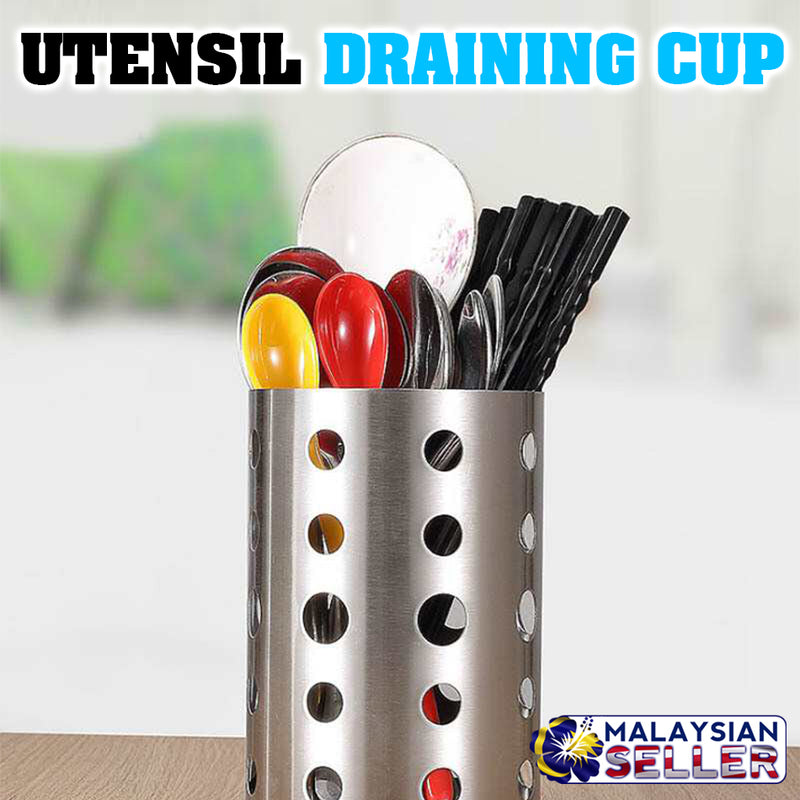 idrop Utensil Draining Cup Removable Drain Filter Lid