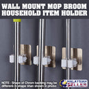idrop Wall Chrome Sticker Mount Mop Clip Roll Holder