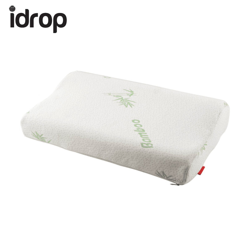 idrop Latex Bamboo Pillow with Soft Memory Foam inner for Cervical Spine comfort ease health care treatment