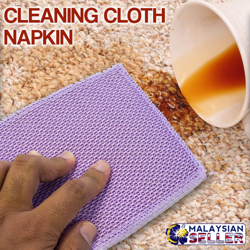 idrop 2pcs Microfiber Cotton Cleaning Cloth Napkin