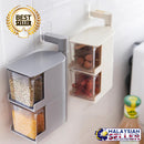 idrop Wall Mount Seasoning Spice Box Storage [ 2 LAYER ]