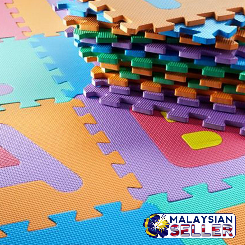 idrop Alphabet Puzzle Color Mat with Random Colorful Colors For Children Education