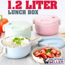 idrop 1.2L ROUND LUNCH BOX - 2 Compartment Food Container