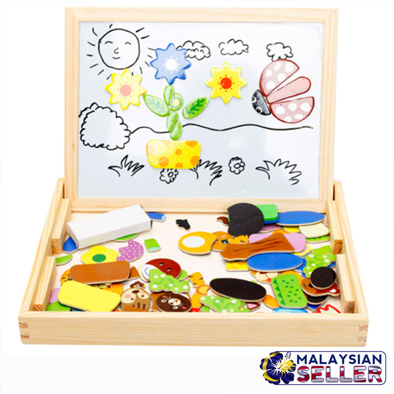 idrop Children Interactive Drawing & Playing Magnetic White & Black Board