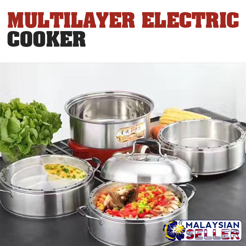 idrop 28CM [ SLT-Z28 ] Multilayer Electric Cooking Cooker