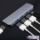 idrop USB C to USB 3.0 x4 Port + PD Reader