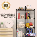 idrop MESH CABINET - 6 Shelving Unit Self Assemble Storage [ JL-SC-097 ]