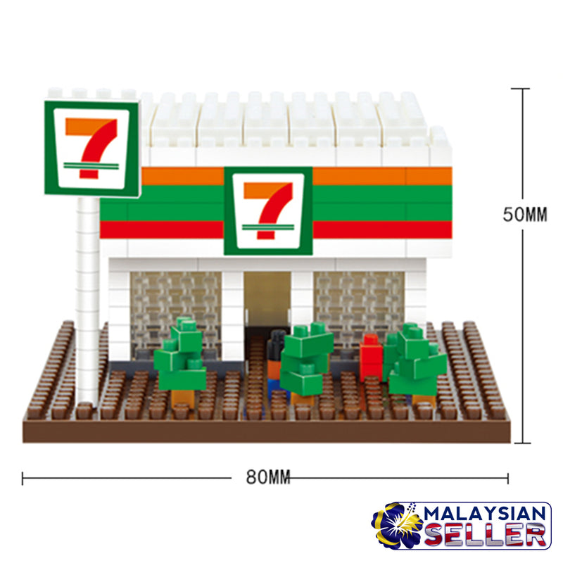 idrop [ 7-Mart Convenience Store ] ( 277 Pcs ) Model Toy Mini Building Blocks