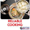 idrop Double Layer Stainless Steel Soup and Steamer Pot [22cm - 24cm]