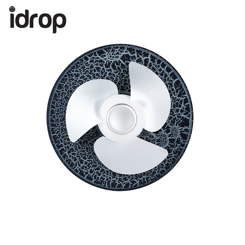 idrop UFO Fan Bluetooth Speaker with lights and spinning function | Blue / Black color