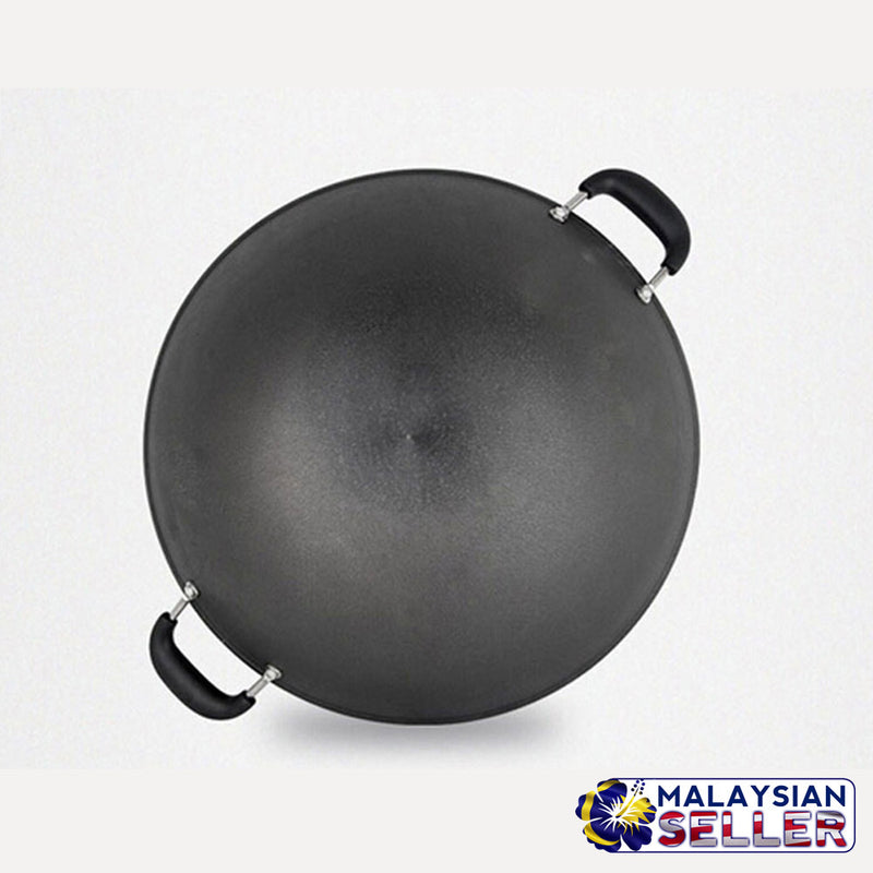 idrop Stainless Steel Classic Cooking Wok with Lid Cover for Kitchen Cookware [ 40CM / 42CM ]