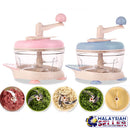 idrop MEAT & VEGETABLE GRINDER - Kitchen Hand Manual Blending Food Blender