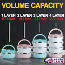 idrop Multilayer Stackable Eating Bento Food Container [ 0.7L / 1.4L / 2.1L / 2.8L ]