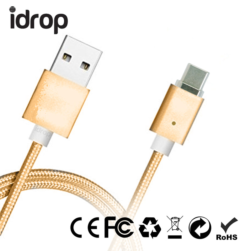 idrop Type C Metal Magnetic Data Cable 1000mm length 'Type C' cable head | Gold / Silver / Rose Gold