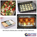 idrop SERVING TRAY - Rectangular Food / Utility Tray Pan [ 26x20x5cm ]