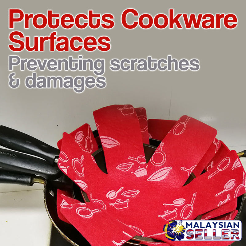 idrop POT & PAN PROTECTOR - Felt Cushion Under layer Protection