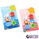 idrop OCEAN CREATURE 6pcs Eraser Stationary Set
