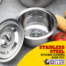 idrop 3 Size Kitchen Cooking Soup Pot [ 28cm + 32cm + 36cm ]
