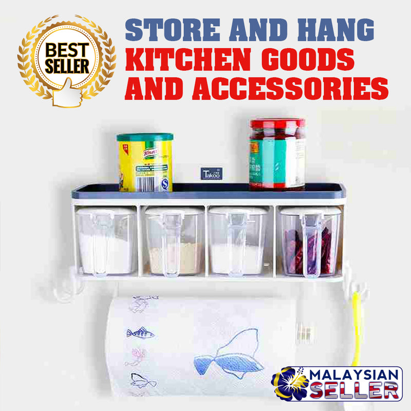 idrop SEASONING STORAGE - Kitchen Wall Mount Rack Shelf