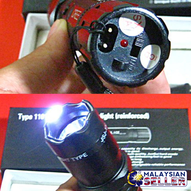 idrop TYPE 1101 - Police Light Flashlight (reinforced) + Stun Electric Tazor