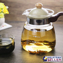 idrop 1 Liter - Drinking Glass Tea Pot
