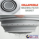 idrop Multifunction Kitchen Sink Cutting Board with Collapsible Washing Filter Basket