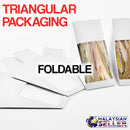 idrop  [ 20pcs / 1 pack ] Sandwich Wedge Box with Window [ 270gsm ]