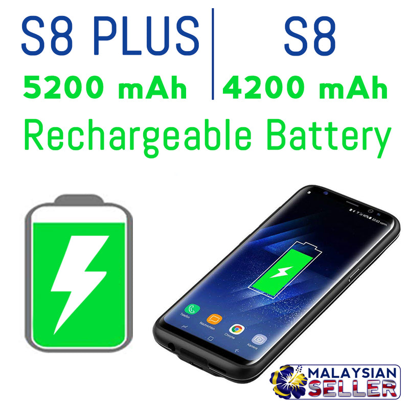 idrop POWER BATTERY 5200 / 4200 mAh Smartphone Case Cover Casing Compatible for S8 & S8 Plus