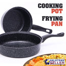 idrop Black Kitchen Cooking Frying Pot & Pan [ 17cm / 23cm ]