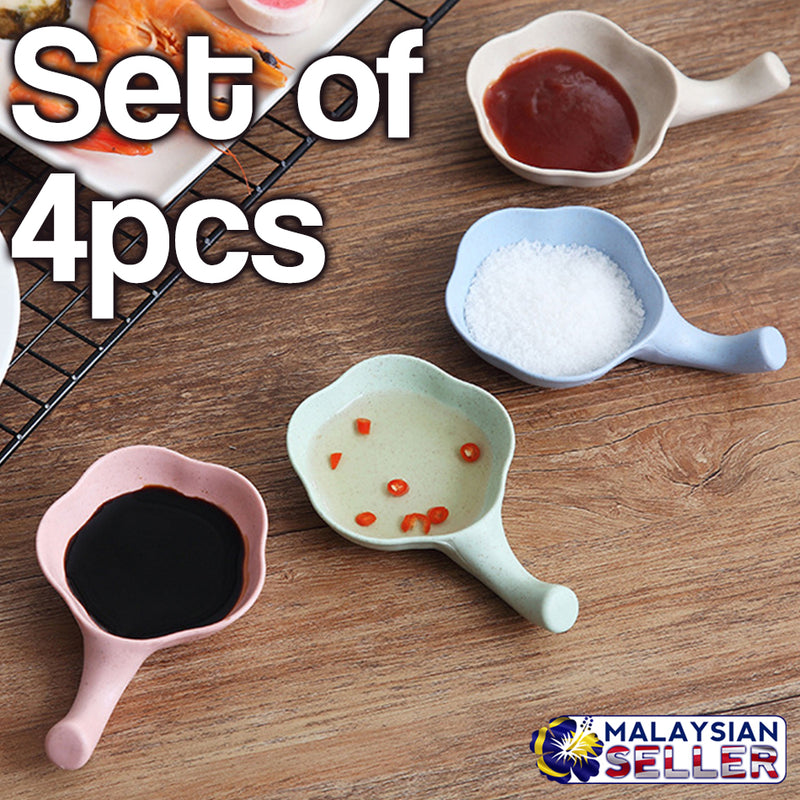 idrop 4pcs Set Seasoning Sauce Dish