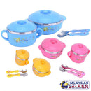idrop CHILDREN BOWL SET - Eating Set with Spoon and Fork