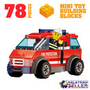 idrop [ FIRE FIGHTING ] City Series Building Block Toy ( 78 pcs )