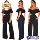 idrop Women's Falbala Summer Jumpsuit