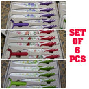 idrop [ 6PCS ] WHITE SWAN - Kitchen Knife Set