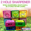 idrop Cartoon Face Square Sharpener [ 48pcs Box ]