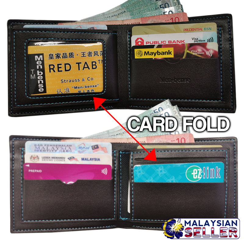 idrop Men-bense Men's Fold Wallet [ PU A668-6 ]