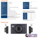 idrop HELLA - DR760 Car Driving Video Recorder [ Wi-Fi ] Full HD 2 Channel Device