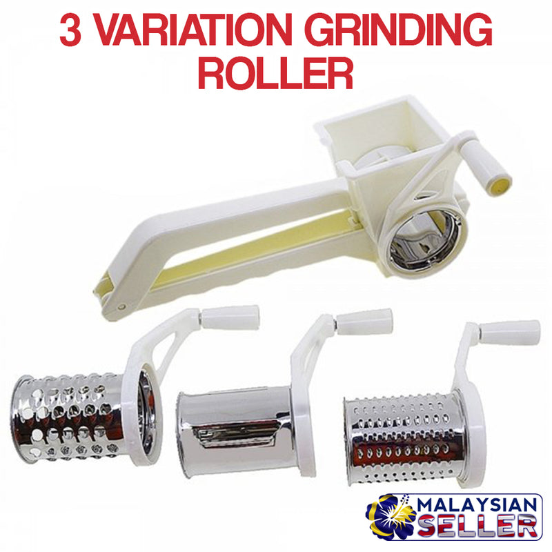 idrop Hand Manual Food Grinder Slicer [ 3pcs Grinding Blade Roll ]